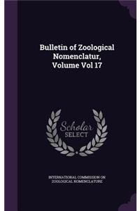 Bulletin of Zoological Nomenclatur, Volume Vol 17