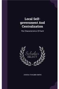 Local Self-government And Centralization