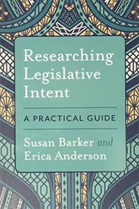 Researching Legislative Intent
