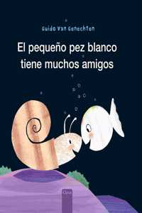 El pequeno pez blanco tiene muchos amigos