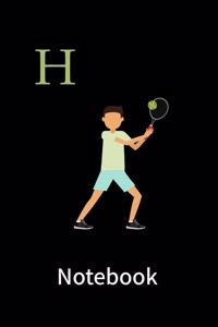 Tennis players notebook H