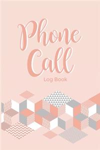 Phone Call Log Book