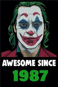 Joker Comic Notebook 1987 Joker Notebook University Graduation gift