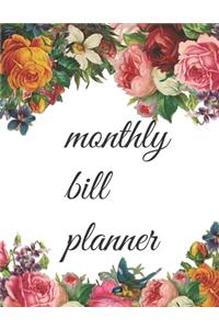 Monthly Bill Planner