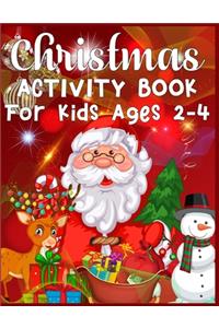 Christmas Activity Book For Kids Ages 2-4