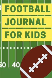 Football journal for kids