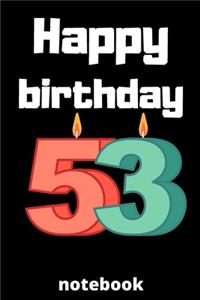 Happy birthday notebook