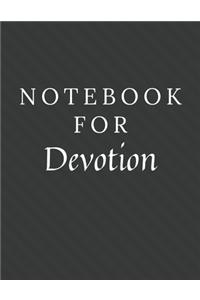Notebook For Devotion
