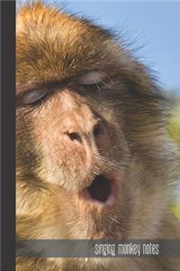 singing monkey notes