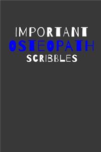 Important Osteopath Scribbles