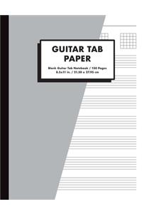 Guitar Tab Paper