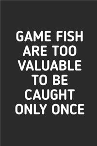 Game Fish Are Too Valuable To Be Caught Only Once