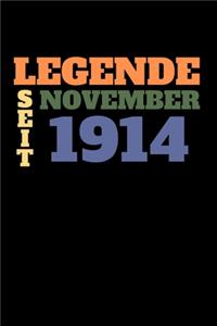 Legende seit November 1914