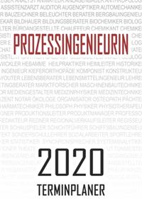 Prozessingenieurin - 2020 Terminplaner