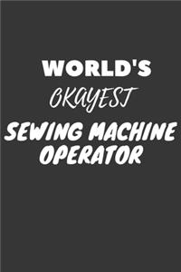 Sewing Machine Operator Notebook