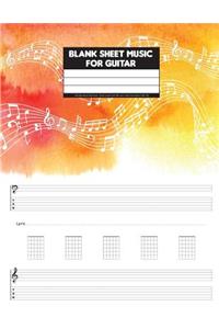 Blank Sheet Music For Guitar