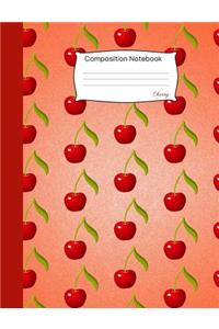 Cherry Composition Notebook