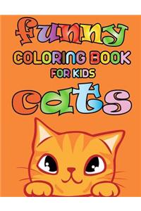 Funny Cats - Coloring book for kids