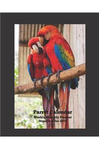 Parrot Calendar Weekly Monthly Planner Organizer for 2019