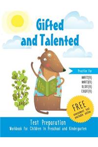 Gifted and Talented Test Preparation Workbook for Children in Preschool and Kindergarten Practice Pre-K Test Prep Assessment Test Prek