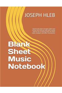 Blank Sheet Music Notebook