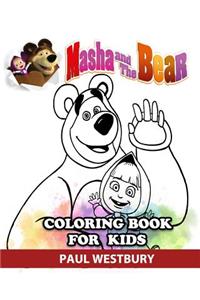 Masha and The Bear Coloring Book for Kids