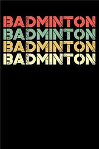 Badminton Notebook