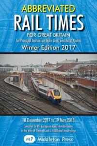 Abbreviated Rail Times For Great Britain Winter 2017