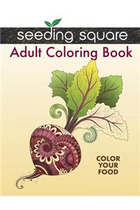 Seeding Square Adult Coloring Book