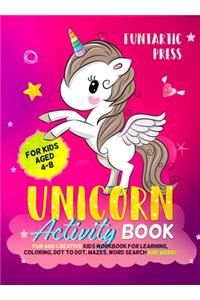 Unicorn Activity Book for Kids Ages 4-8
