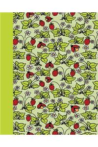 Journal: Ladybugs (Green) 8x10 - Lined Journal - Writing Journal with Blank Lined Pages