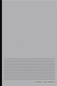 Everyday Journal Notebook - Gray (Lined Paper)