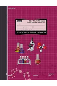 Student Lab Notebook Chemistry Laboratory Record Graph Note Book Diary 8.5 x 11