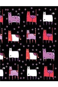 My Big Fat Bullet Journal for Cat Lovers Funny Cats Wearing Socks Pattern 9