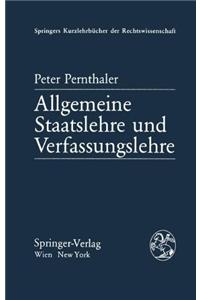 Allgemeine Staatslehre Und Verfassungslehre