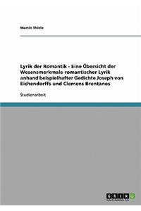 Lyrik der Romantik. Übersicht der Wesensmerkmale romantischer Lyrik