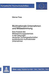 Multinationale Unternehmen Und Mitbestimmung
