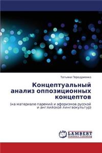 Kontseptual'nyy analiz oppozitsionnykh kontseptov