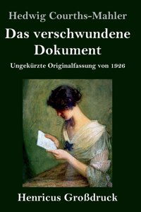 Das verschwundene Dokument (Großdruck)