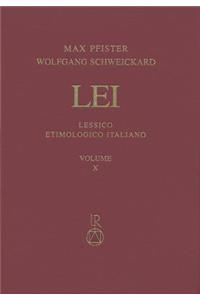 Lessico Etimologico Italiano. Band 10 (X)