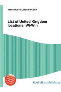 List of United Kingdom Locations
