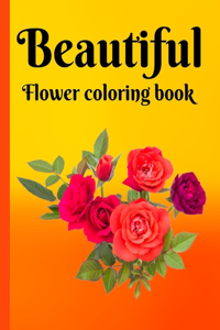 Beautiful Flower coloring Book