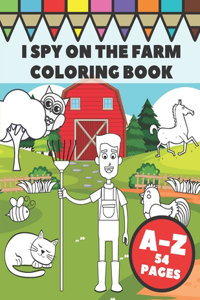 I Spy On The Farm Coloring Book