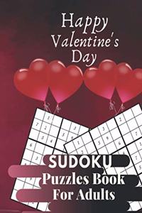 Happy Valentine's Day Sudoku Puzzles Book For Adults