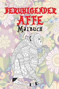 Beruhigender Affe - Malbuch