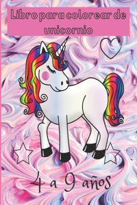 Libro para colorear de unicornio