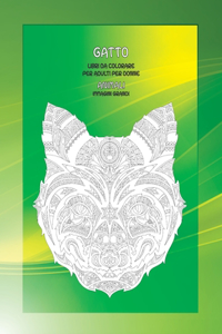 Libri da colorare per adulti per donne - Immagini grandi - Animali - Gatto