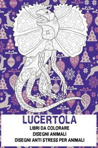 Libri da colorare - Disegni Anti stress per animali - Disegni Animali - Lucertola