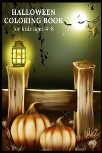 Halloween coloring book for kids ages 4-8