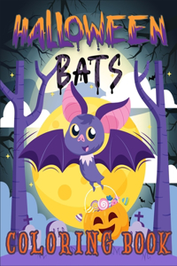 Halloween Bats Coloring Book